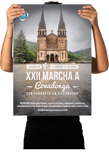 Diseño de cartel Marcha a Convadonga para el CNSO